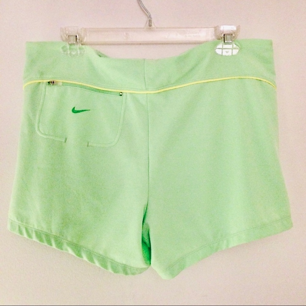 NIKE Lime Green Shorts, Fit-Dry